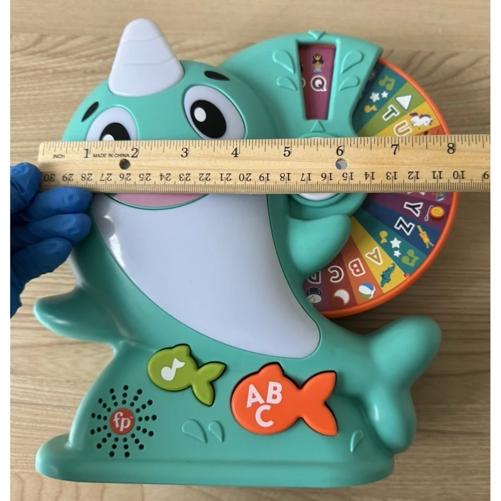 Fisher Price Linkimals Learning Narwhal HLM49 Interactive Toy Tested Works